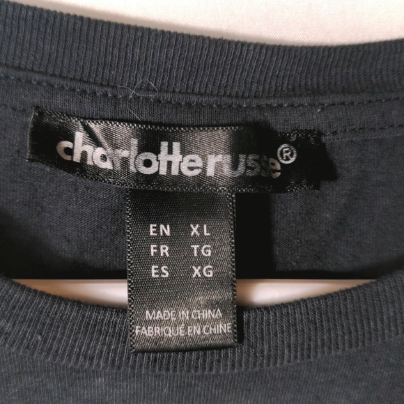 Charlotte Russe Legendary Soundscapes Festival 1976 Themed Graphic Tee Grey XL - Picture 5 of 6